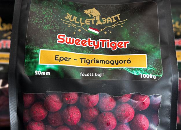 SweetyTiger termékcsalád, Eper - Tigrismogyoró ízesítésben (etető bojli, csalizó bojli, popup, booster)